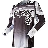 Fox Black White 2015 180 Imperial Y Kids MX Jersey