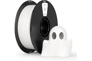 kexcelled PLA Filamento per Stampante 3D 1,75 mm +/- 0,03 mm, Colori Vivaci, Alta Stabilità, Adatto a Moltissime Stampanti FDM, Bobina da 1 kg (2,2 lbs), Bianco