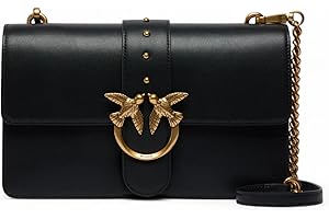 Pinko love one classic bag black gold st cl