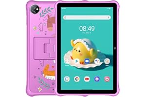 Blackview Tab A7 Kids Tablet z systemem Android 12, 10,1 cala z ekranem HD+ IPS, czterordzeniowy 5GB+64GB (1TB zewnętrzna karta SD), bateria 6580mAh, aparat 5MP+2MP, WiFi Bluetooth, podwójne pudełko Rosa Głośniki