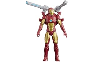MARVEL Avengers - Iron Man (Action Figure 30cm con Blaster Titan Hero Blast Gear)