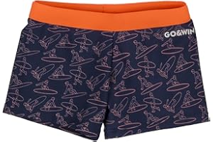 ALPHADVENTURE Go&Win Bañador Tipo Boxer Marino con Estampado Surfero Roller Jr para Niño