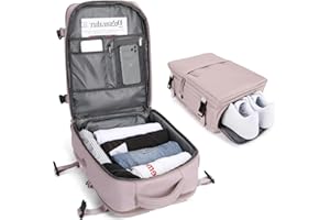 SZSYCN Torby podręczne Ryanair 40×20×25 pod siedzeniem, plecak damski Plecak podróżny,Plecak podróżny Easyjet 45×36×20 codzienna przegroda na laptopa do szkoły z portem ładowania USB