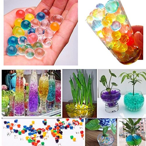 10 Taschen Aquaperlen Aqualinos Wasserperlen Aqua Perlen Dekoperlen Hochzeit (Mischfarbe) - 2