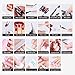 Azure Beauty Professional Gel Nail Polish LED Lamp Kit, Including 4 Pcs 12ml Colour Gel, Top & Base Coat 12ml, 24W Nail Lamp, 24 x Glitter Powder and Manicure Tools Set
