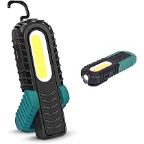 Lampada Da Lavoro Ricaricabile LED COB Con 5 Modalità, Base Magnetica E Gancio, IP65, Per Riparazioni, Emergenza E Campeggio
