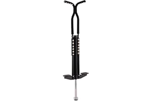 Relaxdays Salterello per Bambini, Pogo Stick, Bastone Salta-Salta, regge 60 kg, Impugnatura Imbottita, Acciaio Inox