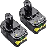 2 Stück 5.0Ah 18V Ersatzakku für Ryobi, Li-ion akku für Ryobi ONE+ RB18L50 RB18L40 RB18L25 BPL-1815 BPL-1820G BPL18151…
