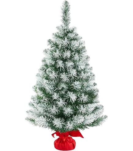 Künstlicher Weihnachtsbaum 90 Cm Inkl. Ständer – Grüner Kunst-Tannenbaum, Klappbar, Mehrfach Verwendbar