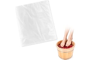 Alaoo Set med 80 engångsfotbad, tjocka fotbadväskor 65 x 55 cm fotbadväska för spa, engångspåsar för fotbad, pedikyr, spa, ho