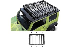 ALIEDA Galerie Toit de Voiture, Porte-Bagages Supérieur de Voiture en Alliage D'aluminium, Panier Boîtes Rail Barre Transversale, Accessoires Extérieurs, pour Suzuki Jimny 2019 2020