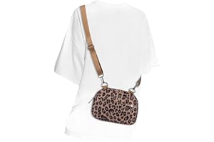 MAXTOP Small Crossbody Bags for Women Men Cell Phone Bum Bag Purse Fanny Pack with Adjustable Strap Sling Bag for Traveling Casual Festival Gifts Leopard Brown