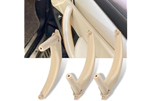 Altsbaos 3 PCS Compatible avec Poignee bmw X5 E70 2008-2013,X6 E71/E72 Poignee de Porte Interieur Gauche + Poignée Droite X5 E70/X6 E71 E72 Poignee Interieure-Beige