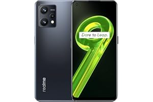 realme 9, Smartphone 6 -128GB, 90 Hz Super AMOLED Display, Snapdragon 680 Prozessor, Starker 5000-mAh-Akku, Schlankes Profil mit 7,99 mm, Ripple Holographic Design, Meteor Black, One Size