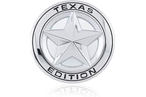 Dsycar 3d en métal Texas Edition étoile Logo Autocollant de voiture Emblème badge autocollants pour voiture Décoration DIY Accessoires
