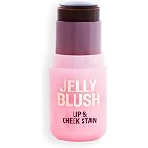 Revolution, Jelly Blush Stick Dudak ve Yanak Lekesi, Hyaluronik Asit ve Aloe ile Uzun &Ouml;m&uuml;rl&uuml; ve Yapılabilir, Vegan ve Zul&uuml;m İ