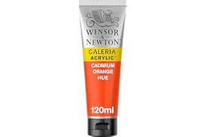 Winsor & Newton Galeria Colore Acrilico 120 ml - Giallo di Cadmio Arancio Imitazione