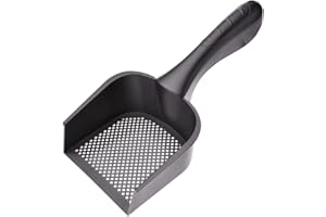 LAMPTTI Cat Litter Scoop Kitty Small Holes Fine Litter Shovel, Plastic Pet Poo Shovel, Flat-headed Cat Litter Shovel Poo Cleaner Scoop for Cat Dog Rabbits