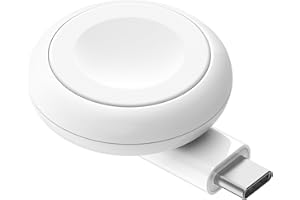 ‎BELKIN Przenośna ładowarka USB-C Belkin BoostCharge do zegarków Apple Watch – ładowarka USB-C z certyfikatem MFi do Apple Watch Series 10, 9, 8, 7, Ultra – zgodność z urządzeniami MacBook, iPhone 16 – biała