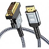HDMI auf DVI Adapter Kabel1.8m,Snowkids HDMI DVI Adapterkabel (Neuester Standard) mit 1080P Highspeed Full HD 24+1 DVI auf HD
