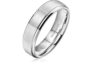 ‎JEROOT JEROOT Titan Magnetischer Ringe, 5mm Silber Magnetring Herren Damen, Therapeutischer Magnetische Rings Polierter Lifestyle-Ring Starker Magnet (3500 Gauss)