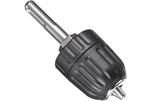 Treki 0.8-10mm Portabrocas sin Llave con Adaptador SDS Plástico Portabrocas de Cambio Rápido Mount 3/8-24UNF Taladro Keyless Drill Chuck Herramienta de Conversión