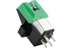Richer-R AT95E Tonabnehmer,Plattenspieler Kassette Ersatz Tonabnehmersystem Nadel Record-Nadel,Professionell Plattenspieler Stylus 3fach 13mm Tonhöhe Plattenkassette für AT95E