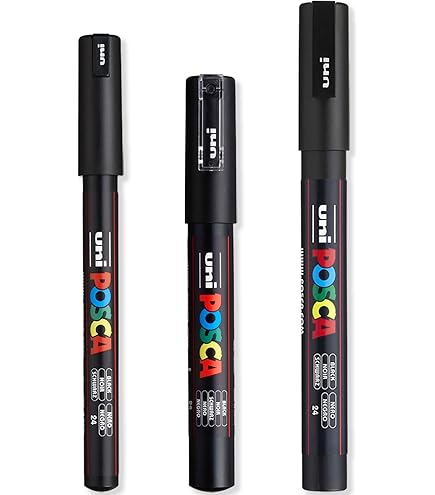 Marqueurs Posca PC-5M - Jeu De 4 Couleurs Pastel Chaudes - Pour Art Sur Multi-Surfaces