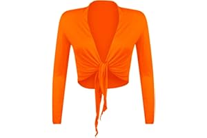 Gloop Bolero, belle, élégante veste pour femme, manche longue, noeud Bolero