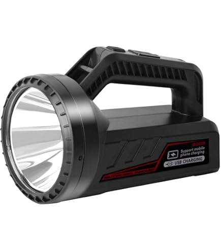 1 Projecteur Rechargeable, Lampe Torche Solaire Portable De Chasse, Projecteur LED Avec Pied, Idéal Pour Les Activités De Plein Air | Leroy Merlin