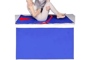 KLLJ Drap de Glisse,Drap de Transfert,Drap de Transfert pour Personnes âgées,Support de Positionnement,Planche de Transfert pour Patients Alités,Feuilles Coulissantes pour Personnes âgées