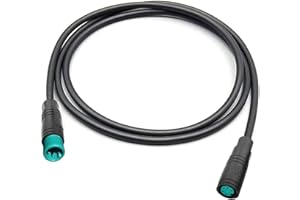 RUNCCI-YUN Câble d'extension 2Pin ebike Femelle et mâle Câble de vélo électrique Connecteur étanche 2pin pour éclairage/accélérateur/Frein de vélo électrique