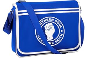 ICE-TEES NORTHERN SOUL KEEP THE FAITH- Fist Icon Mens retro messenger bag