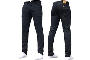 Crosshatch Mens 'Brooks' Stretch Chino Slim Fit Leg Trousers Jeans by JeanBase