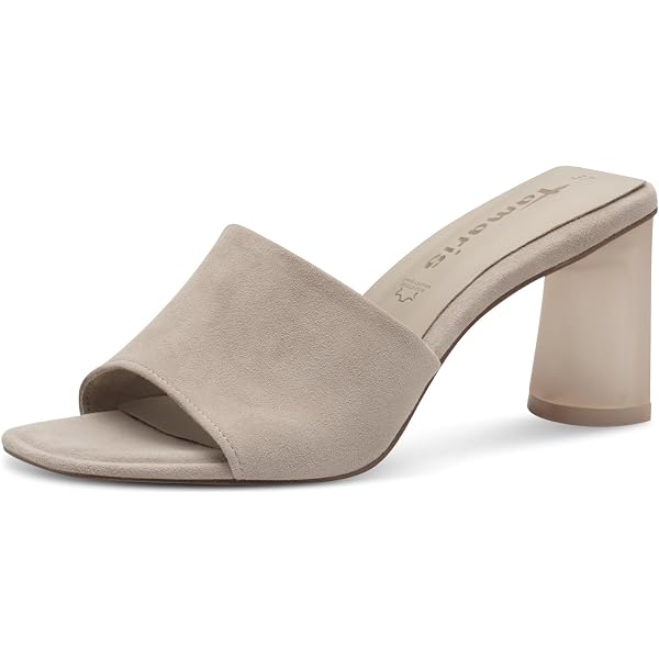 Tamaris Pantolette – Bequeme Damen-Sandale In Weiß, Lässiger Freizeitlook