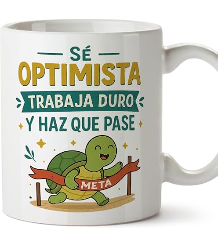 Taza Motivacional 'La Felicidad Es Un Camino' - 330 Ml, Apta Microondas Y Lavavajillas | Regalo Original Para Amigos Y Familia