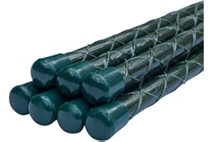 Nano-Garten 20 Stück Glasfaser/Fiberglas Pflanzstab 90cm grün langlebig, rostfrei, biegsam, bruchfest, flexibel, knickt Nicht (60-200cm)…