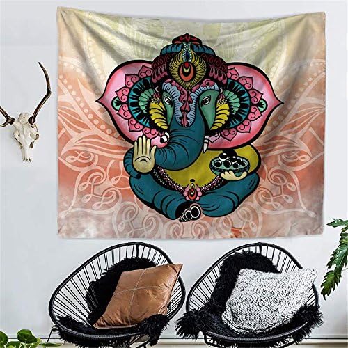 RFVBNM Tapestry,bedspread,Picnic blanket on the beach and throw,creativity,Elephant Printed Tapestries Decorative Indian Wall Carpet Tapesty,decorative wall hung,200 * 150cm