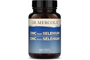 Dr. Mercola Zinc Plus Selenium Dietary Supplement, 30 Servings (30 Capsules), Supports Immune and Overall Health, Non GMO, Soy Free, Gluten Free