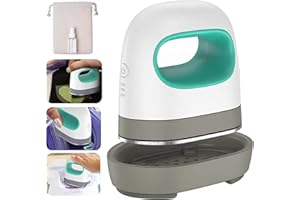 Henzin Transferpresse Plotter Mini Hitzepresse Heißpresse für DIY,Tragbares Mini Easy Presse Transferpresse Druckpressen für Kleidung,T-Shirts, Schuhe, Hüte -Grün