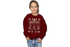 ABSOLUTE CULT Harry Potter Girls Christmas Pattern Sweatshirt
