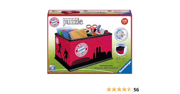 Ravensburger 11216 Aufbewahrungsbox Fc Bayern 3d Puzzle Amazon De Spielzeug