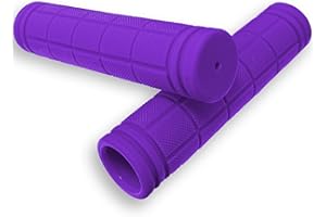 FRSOHEWIN Manopole per bicicletta, impugnature ergonomiche, in gomma, antiscivolo, per bicicletta, mountain bike, 1 paio di bici da città, mountain bike, mountain bike, 120 mm, colore nero