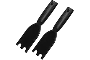 TONGASS 2er-Pack Grillschaber für George Foreman Indoor-Grills und die meisten anderen Indoor-Grills mit Rillen, hitzebeständiger Grillspatel