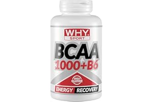 WHY SPORT BCAA 1000 + B6 - BCAA 2.1.1 - Aminoacidi Ramificati con Vitamina B6 - 300 Compresse