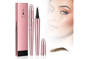 YARRIE Pack of 2 Microblading Eyebrow Pencils, Upgraded 3D Eyebrow Pencils, Waterproof, Durable, Natural, Finer, Magic Eyebrow Pencil, Can Easily Natural Eyebrows (Dark Brown (Pack of 2)