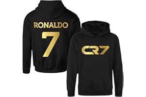 GENERIC Kids Ronaldo Hoodie CR#7 Hoodie - Youth Football Jumper Inspired Ronaldo Jersey 2024 Kids Football Hoodie