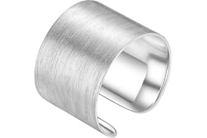 PROSILVER Anillo de Dedo Ajustable Plata 925 con Detalles, Anillo de Cruz Cadenas Banda Luna Estrella Nudo Celta, Anillo de Boda para Mujeres Hombres (Con Caja de Regalo)