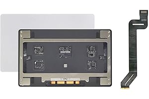 ICTION Nuevo Trackpad Touchpad de repuesto con cable para MacBook Pro Retina 15" A1707 (finales de 2016 / mediados de 2017) (plata)