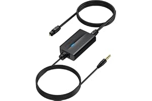 AUTOUTLET 192 kHz DAC SPDIF till 3,5 mm omvandlare | Optisk Toslink digital till analog ljudadapter för HD TV, Blu-Ray, spelkonsoler